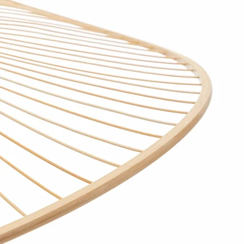 LAMPADA A SOSPENSIONE IN LEGNO E FIBRE NATURALI Ø60CM E27 TIKI