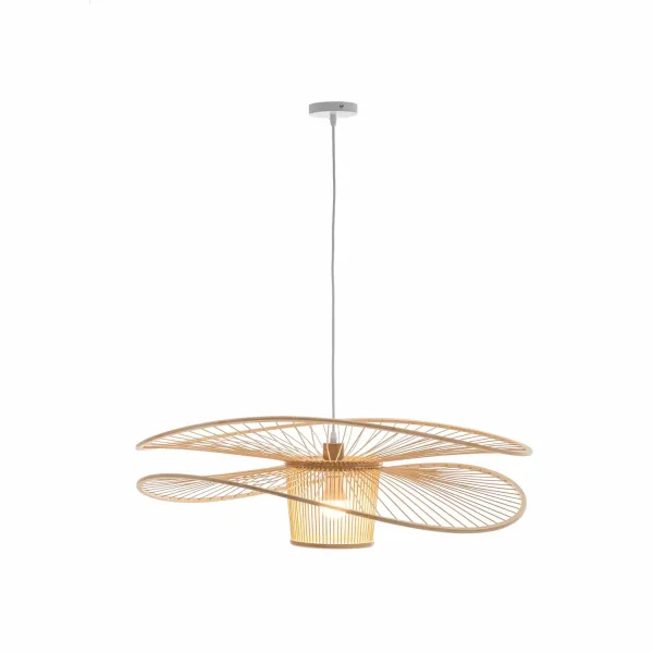 LAMPADA A SOSPENSIONE IN LEGNO Ø60CM E27 PORTOBELO