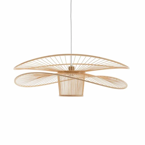 LAMPADA A SOSPENSIONE IN LEGNO Ø60CM E27 PORTOBELO