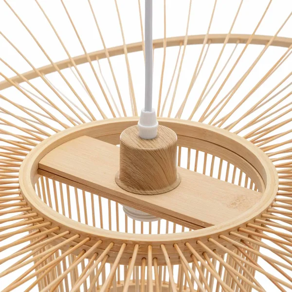 LAMPADA A SOSPENSIONE IN LEGNO Ø60CM E27 PORTOBELO