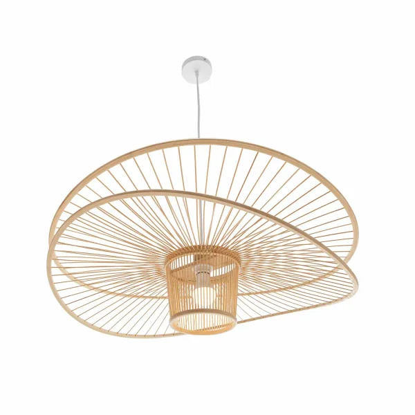 LAMPADA A SOSPENSIONE IN LEGNO Ø80CM E27 NUKU