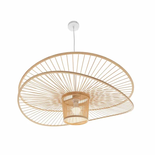 LAMPADA A SOSPENSIONE IN LEGNO Ø80CM E27 NUKU