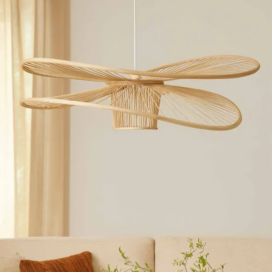 LAMPADA A SOSPENSIONE IN LEGNO Ø80CM E27 NUKU