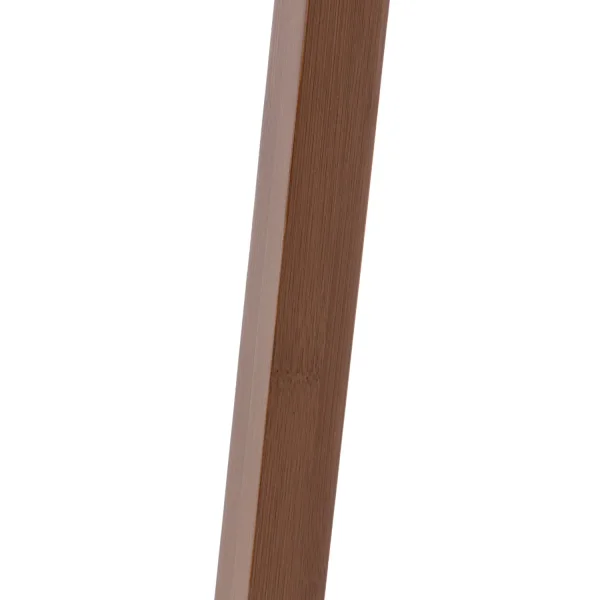 LAMPADA DA TERRA IN LEGNO DI MOGANO E TESSUTO Ø46CM E27 HAGEN