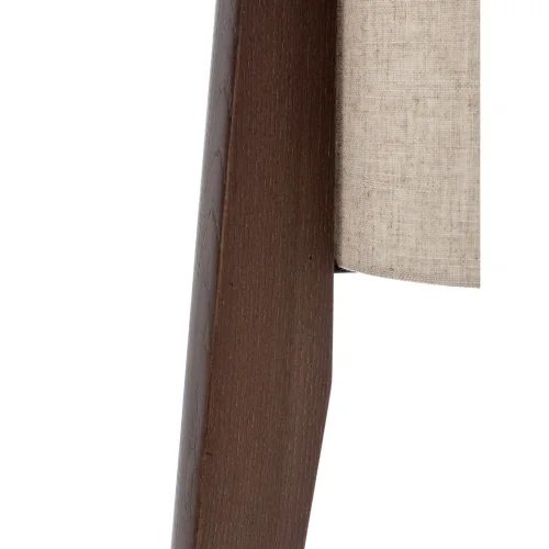 LAMPADA DA TERRA IN LEGNO DI ACERO E TESSUTO 2 LUCI E27 Ø36CM HAGEN