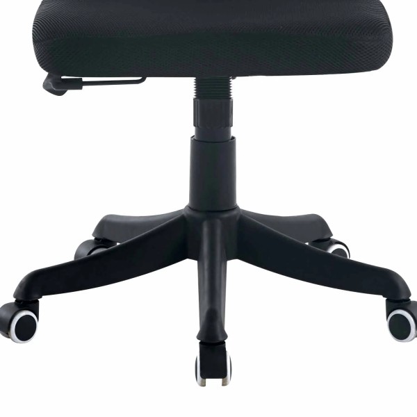 SEDIA DA UFFICIO CON RUOTE GRIGIA E NERA AVENTURINA