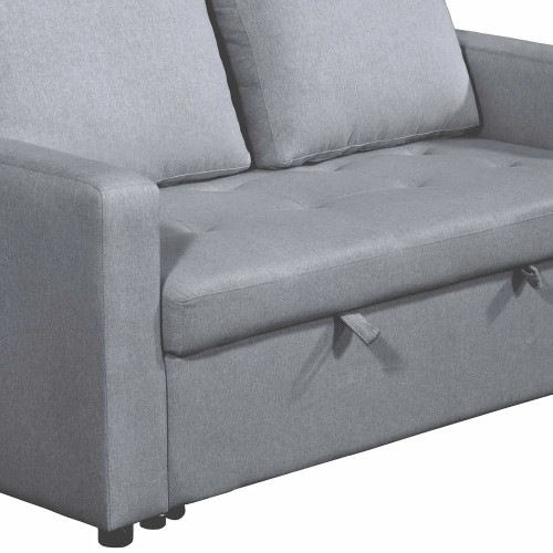 DIVANO LETTO IMBOTTITO GRIGIO TOKIO