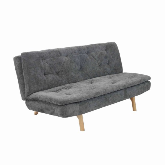 DIVANO LETTO IN TESSUTO GRIGIO MARENGO VELMA