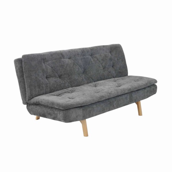 DIVANO LETTO IN TESSUTO GRIGIO MARENGO VELMA