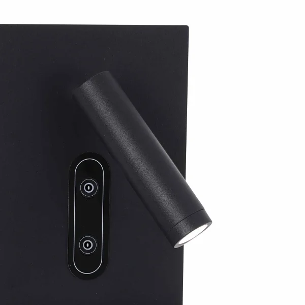 APPLIQUE LED 10W 3000-6000K TATTILE NERO CON RICARICA SENZA FILI MILO