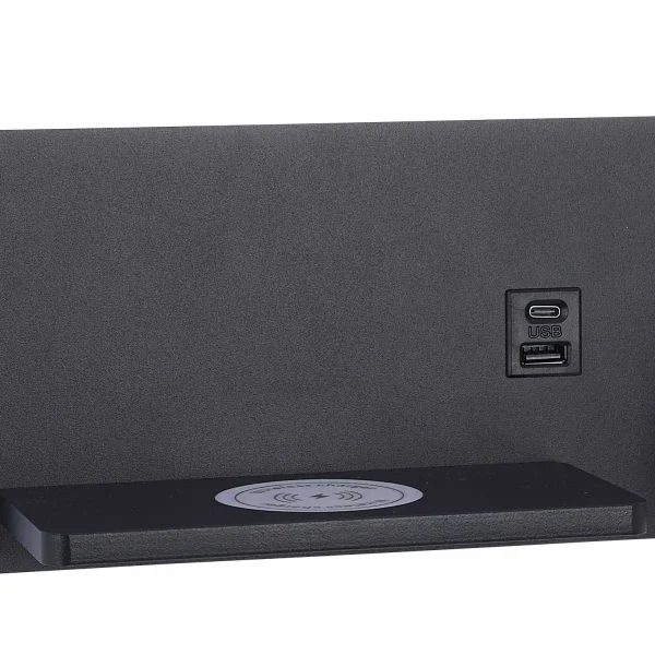 APPLIQUE LED 8W 3000–6000K TATTILE NERO CON RICARICA SENZA FILI ZEKO