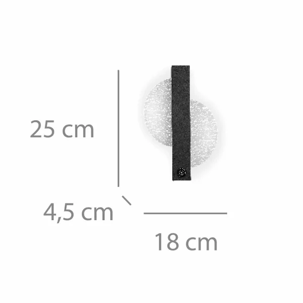 APPLIQUE LED 5W 3000–6000K NERO TYRA