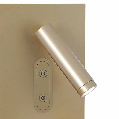 APPLIQUE LED 10W 3000–6000K TATTILE DORATA CON RICARICA SENZA FILI MILO