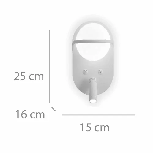 APPLIQUE DA PARETE LED 6W 3000–6000K BIANCO ASTRA