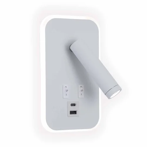 APPLIQUE DA PARETE LED 10W 3000–6000K BIANCO USB ORBIA
