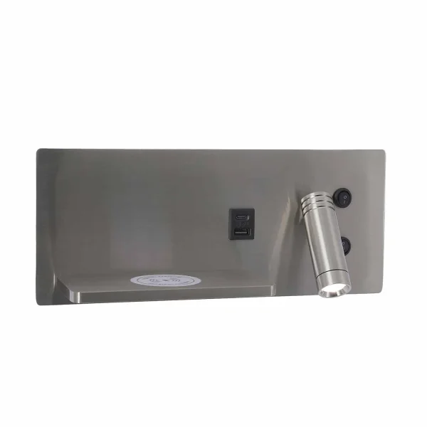 APPLIQUE LED 8W 3000–6000K TATTILE NICKEL CON RICARICA SENZA FILI ZEKO