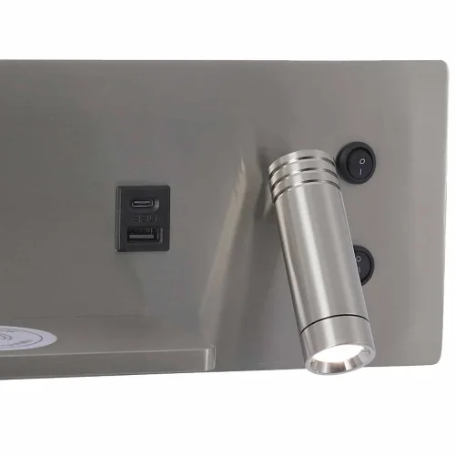 APPLIQUE LED 8W 3000–6000K TATTILE NICKEL CON RICARICA SENZA FILI ZEKO