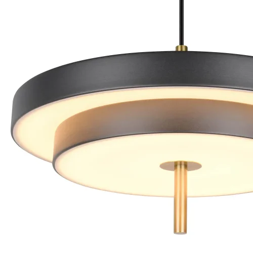 LAMPADA A SOSPENSIONE LED 34,5W REGOLABILE 2300-3000-4000K NERO ORO ELIX