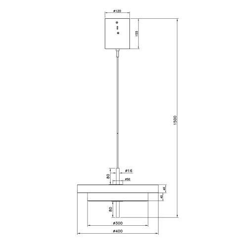 LAMPADA A SOSPENSIONE LED 34,5W REGOLABILE 2300-3000-4000K NERO ORO ELIX