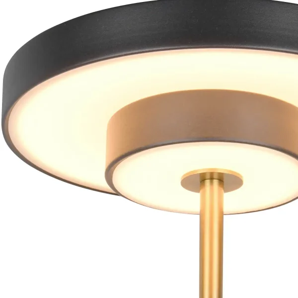 LAMPADA DA SOFFITTO LED 50W REGOLABILE 2300-3000-4000K NERO ORO ELIX