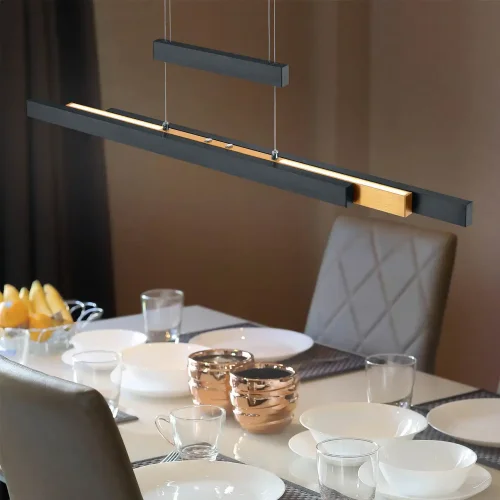 LAMPADA DA SOFFITTO LED 45W 2700K-5000K NERO LUNOR