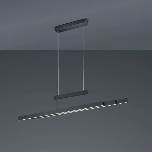 LAMPADA DA SOFFITTO LED 45W 2700K-5000K NERO LUNOR