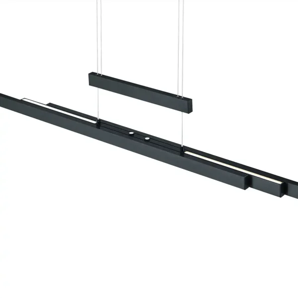 LAMPADA DA SOFFITTO LED 45W 2700K-5000K NERO LUNOR