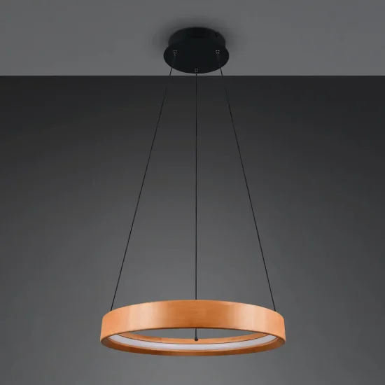 LAMPADA DA SOFFITTO LED 28W 3000K LEGNO NATURALE SOLAN 2
