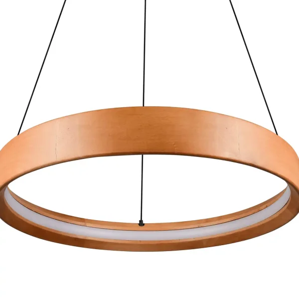LAMPADA DA SOFFITTO LED 28W 3000K LEGNO NATURALE SOLAN