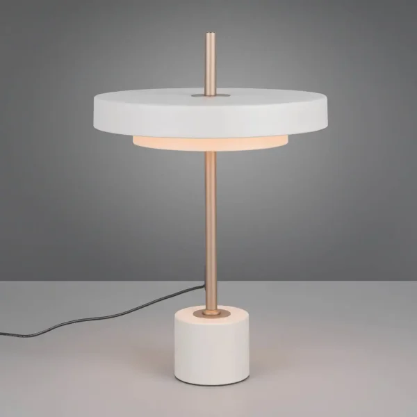 LAMPADA DA TAVOLO LED 12W REGOLABILE 2300-3000-4000K GRIGIO CALDO ELIX