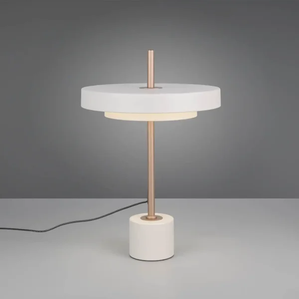 LAMPADA DA TAVOLO LED 12W REGOLABILE 2300-3000-4000K GRIGIO CALDO ELIX