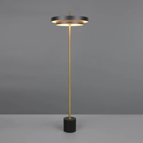 LAMPADA DA TERRA LED 21W REGOLABILE 2300-3000-4000K NERO ORO ELIX