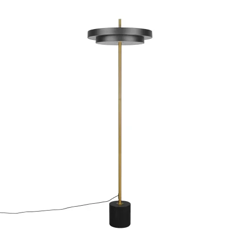 LAMPADA DA TERRA LED 21W REGOLABILE 2300-3000-4000K NERO ORO ELIX