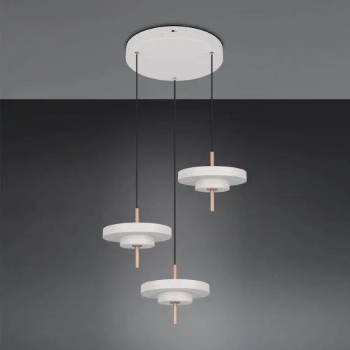 LAMPADA A SOSPENSIONE LED 30W REGOLABILE 2300-3000-4000K GRIGIO CALDO ELIX