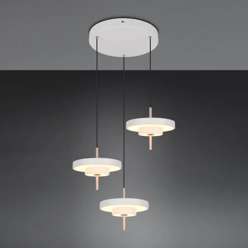 LAMPADA A SOSPENSIONE LED 30W REGOLABILE 2300-3000-4000K GRIGIO CALDO ELIX