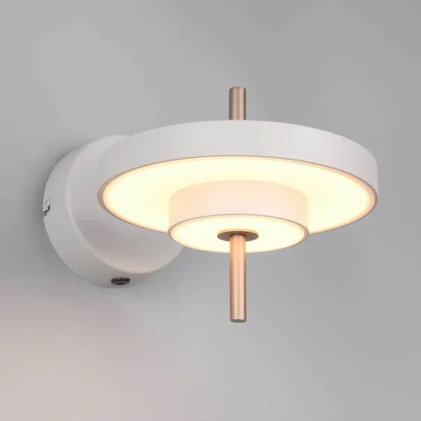 APPLIQUE DA PARETE LED 10W REGOLABILE 2300-3000-4000K GRIGIO CALDO ELIX