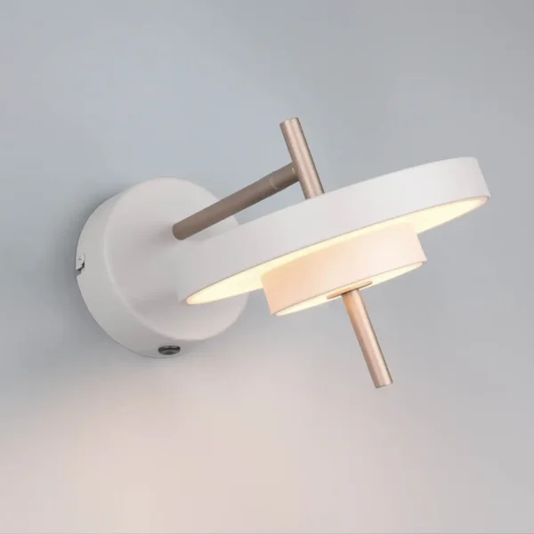 APPLIQUE DA PARETE LED 10W REGOLABILE 2300-3000-4000K GRIGIO CALDO ELIX