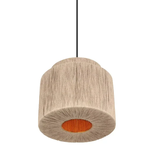 LAMPADA A SOSPENSIONE 1 LUCE JUTA NATURALE E27 LEIKO