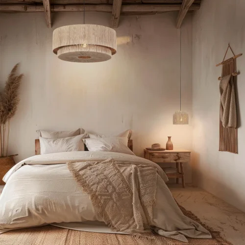 LAMPADA A SOSPENSIONE 1 LUCE JUTA NATURALE E27 LEIKO