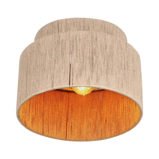 PLAFONIERA 1 LUCE JUTA NATURALE E27 LEIKO 2