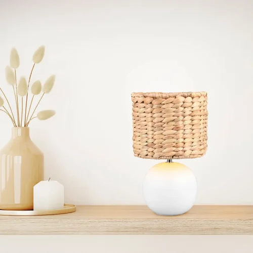 LAMPADA DA TAVOLA CERAMICA PARALUME ALGHE MARINE 29CM PADINA