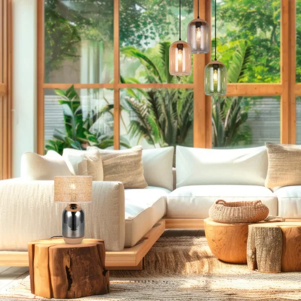 LAMPADA DA TAVOLO IN VETRO 43CM CELINE