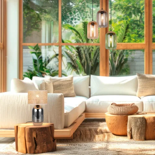 LAMPADA DA TAVOLO IN VETRO 43CM CELINE