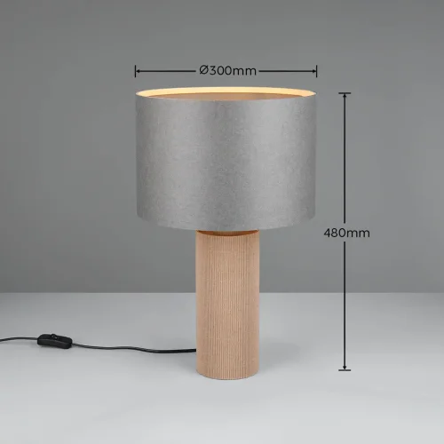 LAMPADA DA TAVOLO PAPPE NATURALE 48CM NEXA