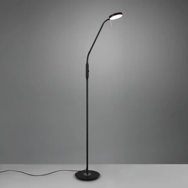 LAMPADA DA TERRA LED 12W REGOLABILE NERO EDEN