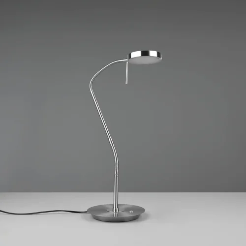 LAMPADA DA TAVOLO LED 12W REGOLABILE NICHEL OPACO EDEN