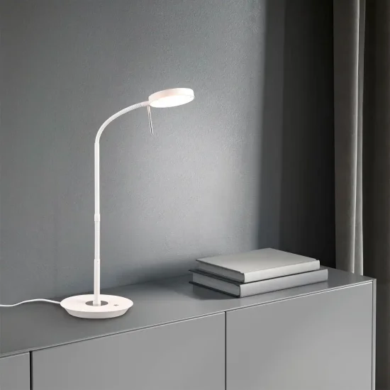 LAMPADA DA TAVOLO LED 12W REGOLABILE BIANCO EDEN