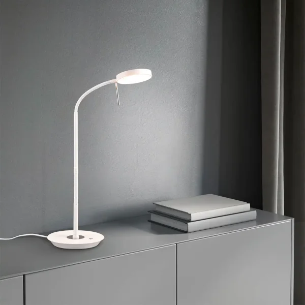 LAMPADA DA TAVOLO LED 12W REGOLABILE BIANCO EDEN