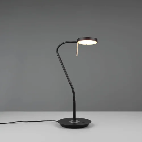 LAMPADA DA TAVOLO LED 12W REGOLABILE NERO EDEN