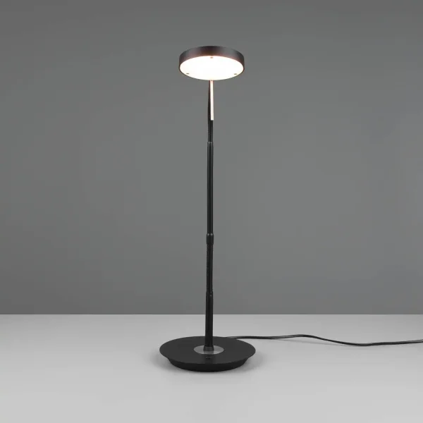LAMPADA DA TAVOLO LED 12W REGOLABILE NERO EDEN